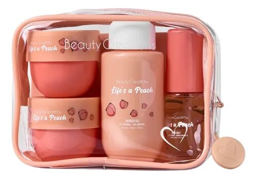 CUIDADO CORPORAL BEAUTY CREATIONS KIT CON MINIS GEL DE DUCHA, CREMA CORPORAL, EXFOLIANTE CORPORAL