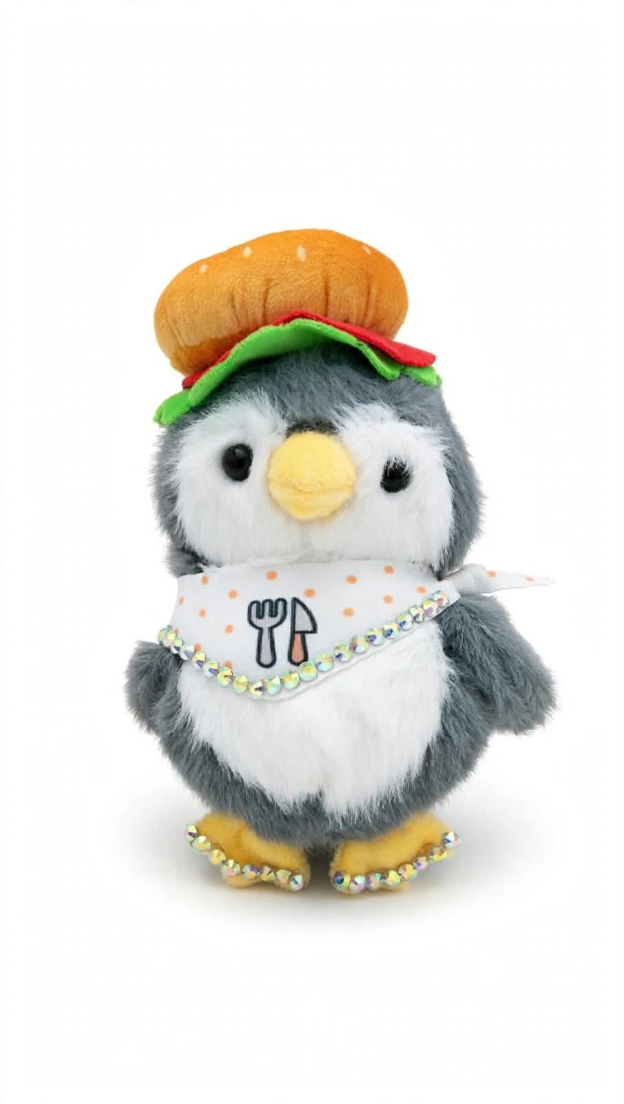LLAVERO DE PINGÜINO DE PELUCHE KAWAII, DESTACAN POR SUS 3 VESTIMENTAS DE CHEF