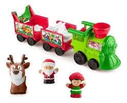 TREN MUSICAL NAVIDEÑO FISHER-PRICE LITTLE PEOPLE CON SANTA, DUENDE Y RENO 1+