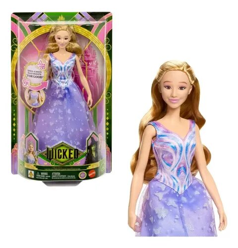 MUÑECA GLINDA WICKED MUSICAL CON CANCIÓN REAL MATTEL 4+