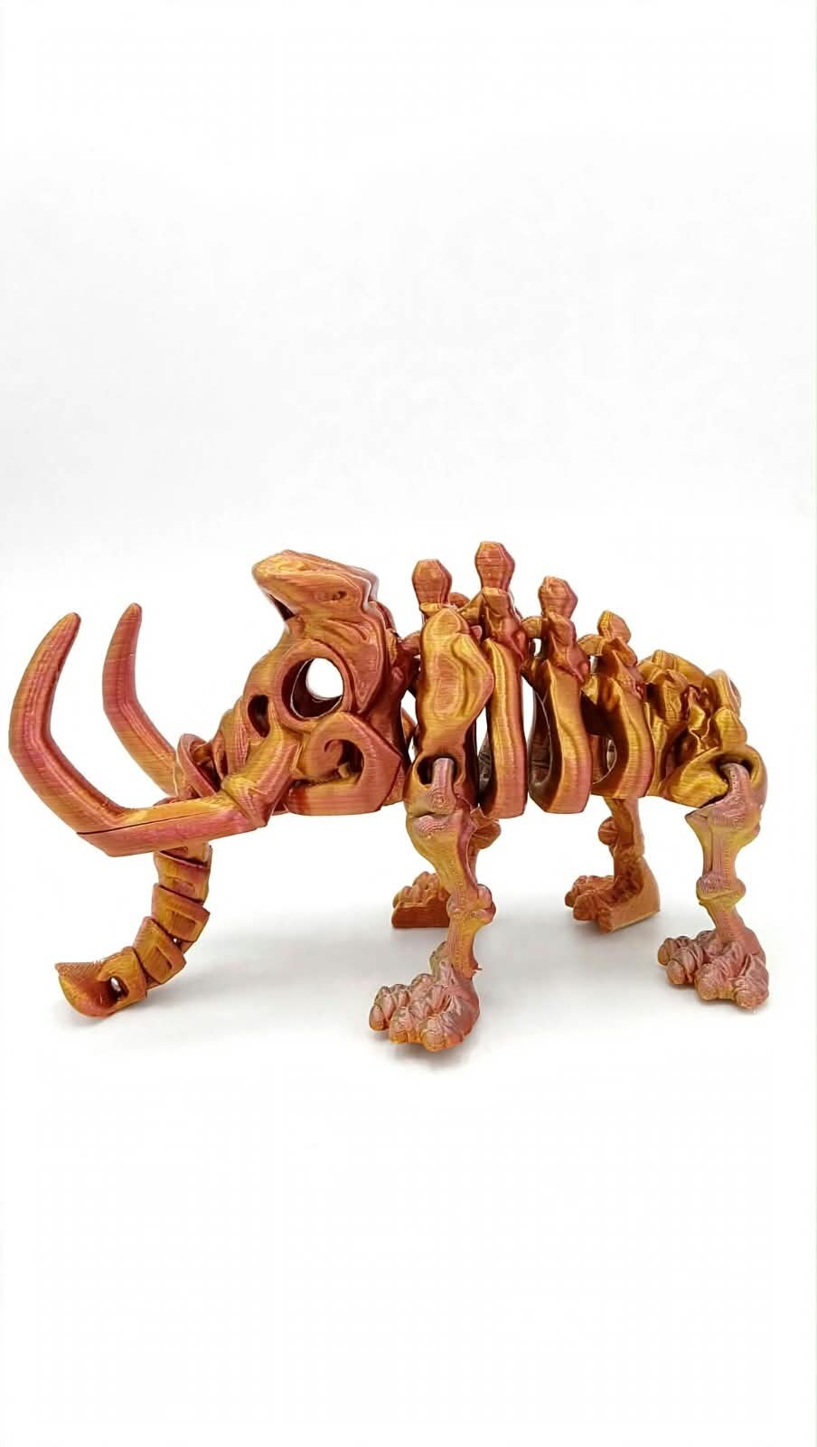 FÓSIL ARTICULADO DE JUGUETE IMPRESIÓN 3D DISEÑO DE ESQUELETO