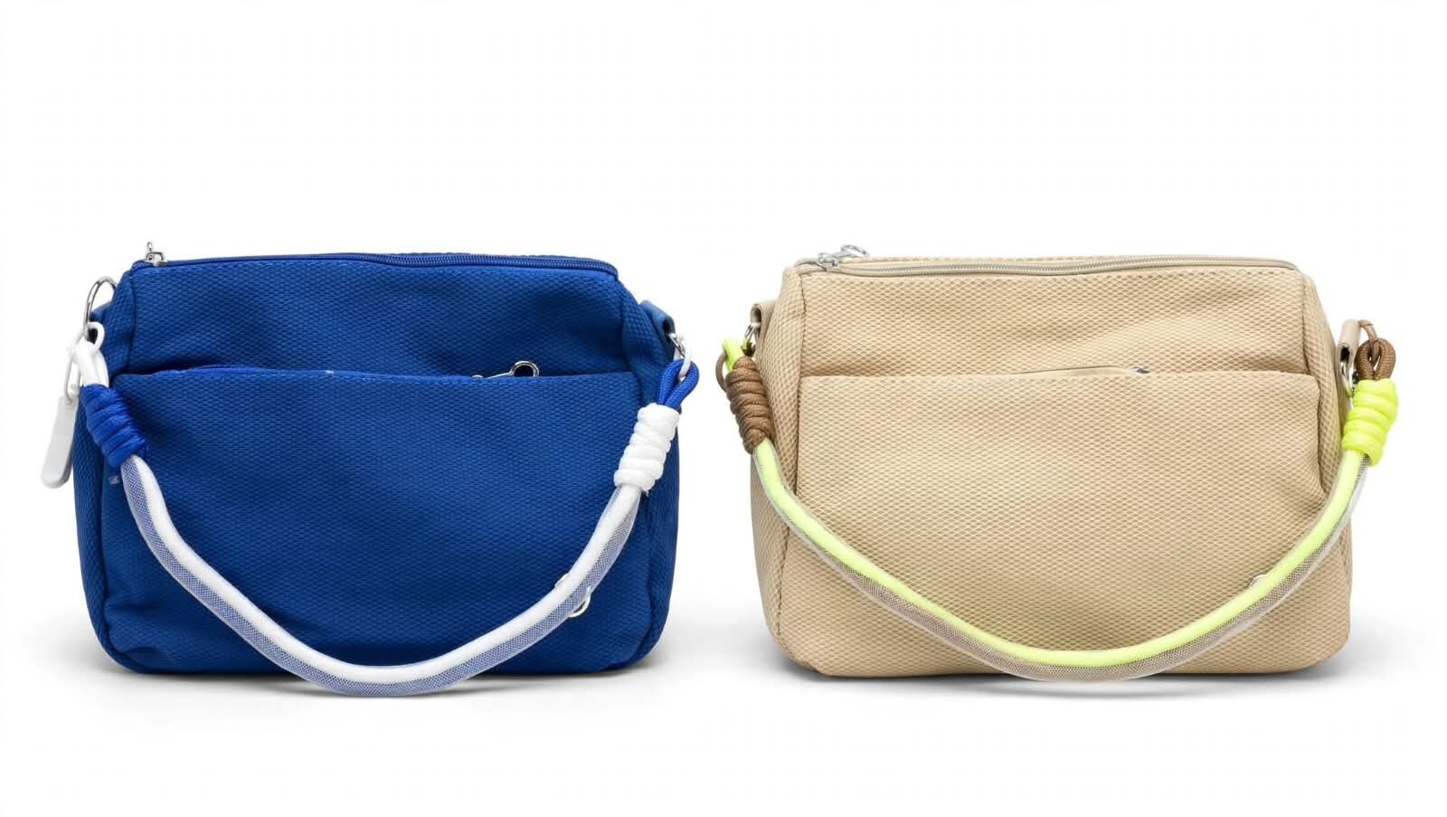 BOLSO DE TELA BICOLOR, VARIOS COLORES UNIBELLA