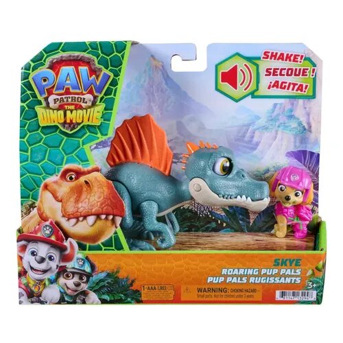 PAW PATROL DINO MOVIE CON RUGIDO REAL DIFERENTES PERSONAJES SPIN MASTER 3+