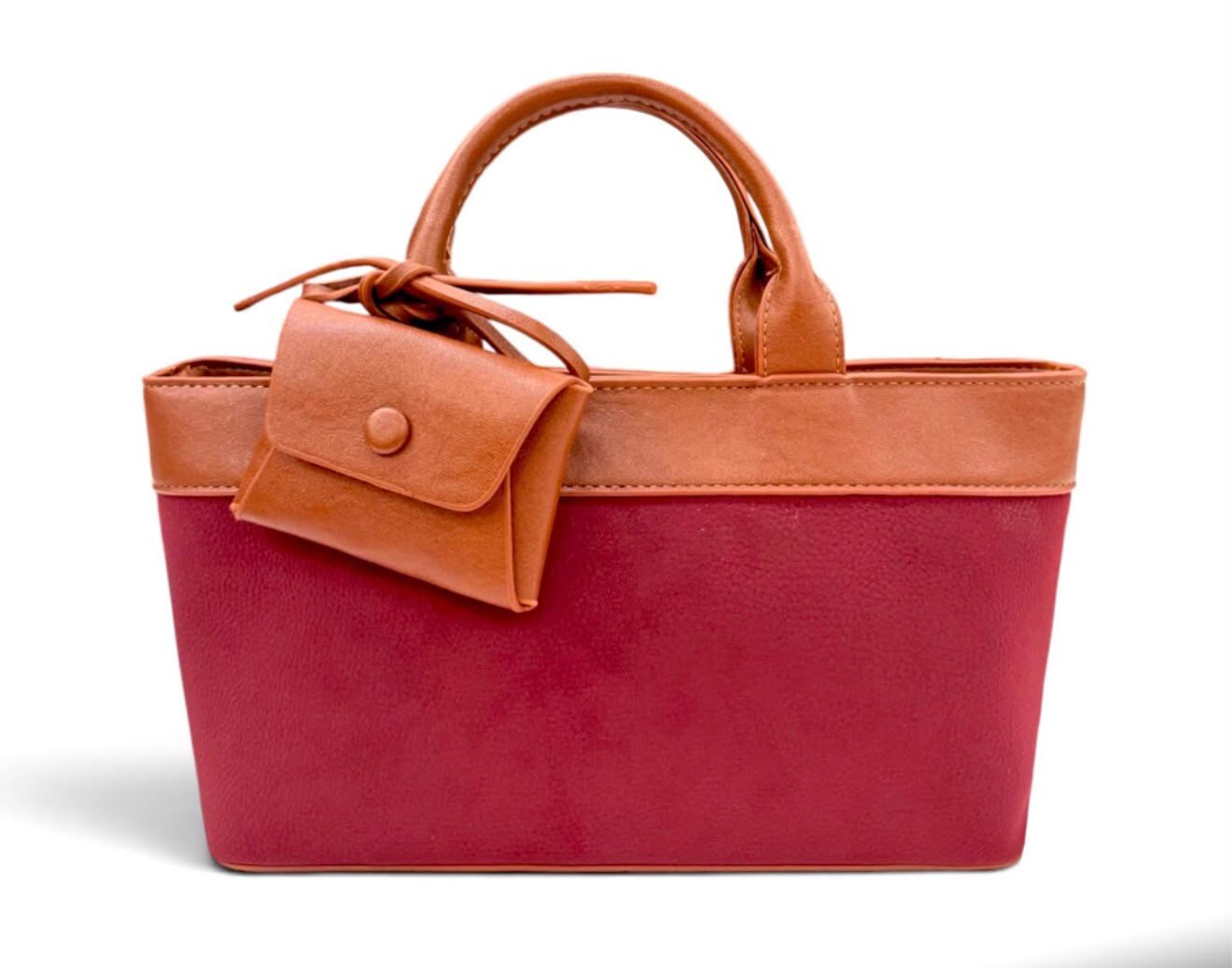 BOLSO SATCHEL BICOLOR CON ASA CORTA, VARIOS COLORES UNIBELLA