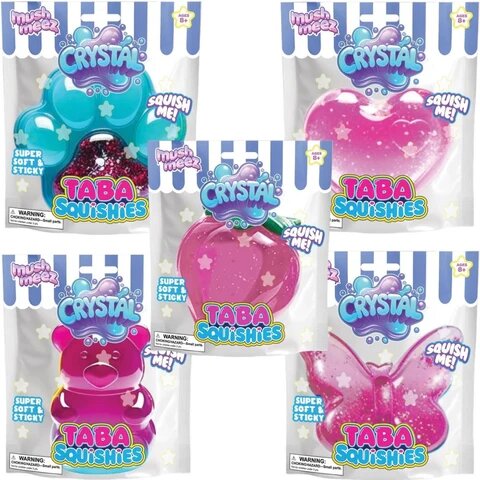 Squishy Figuras de Cristal Transparente con Brillos Diferentes Modelos