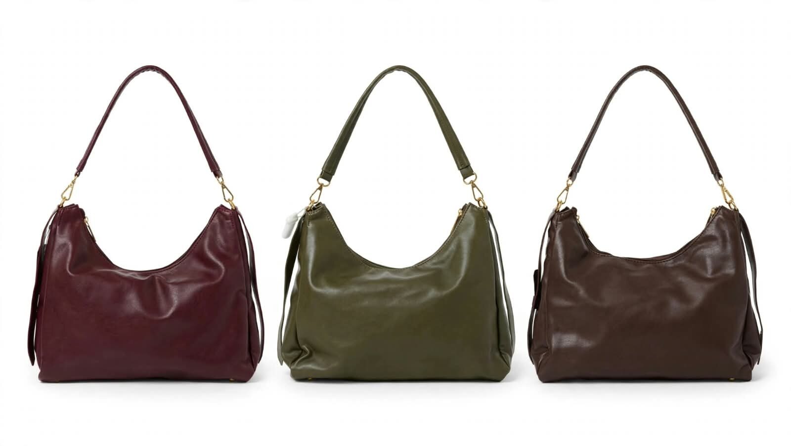 BOLSO SHOULDER BAG AMPLIA DE PIEL SINTÉTICA, HERRAJE DORADO, VARIOS COLORES UNIBELLA