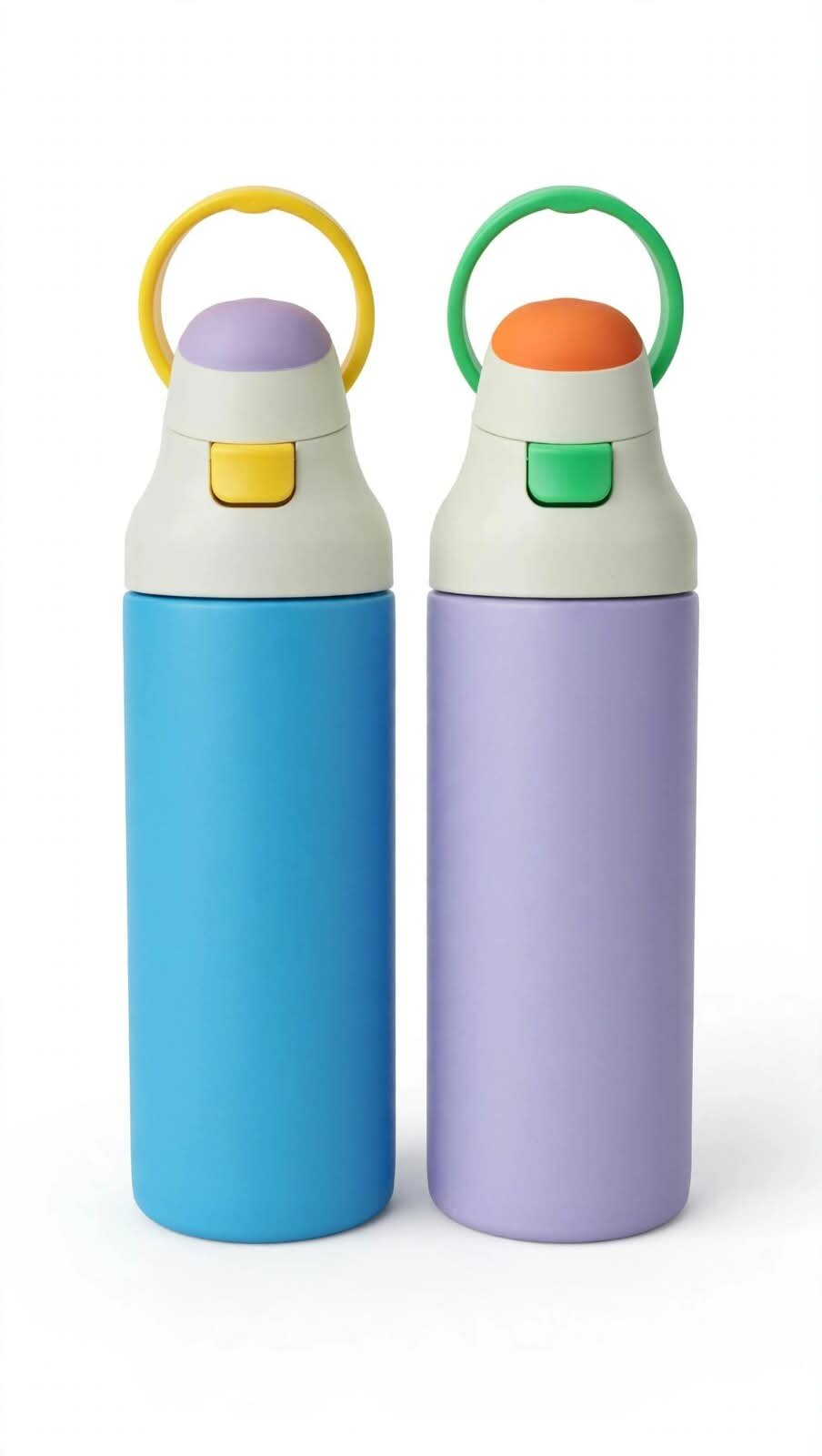 Thermo Acero Inoxidable Diseño Liso Y Asa Grande Capacidad 710 Ml, Multicolor