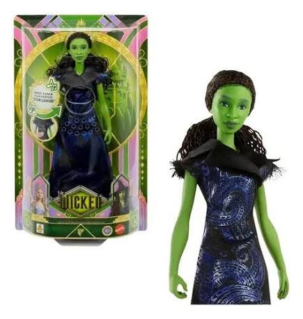 MUÑECA ELPHABA WICKED MUSICAL CON CANCIÓN REAL MATTEL 4+