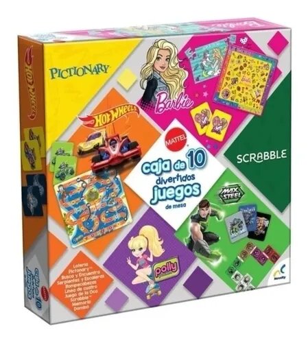 Juego de Mesa con 10 Actividades, Novelty Mattel 3+