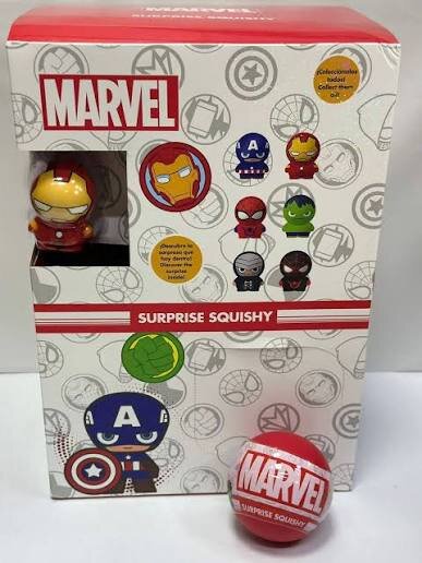 Esfera Sorpresa Squishy De Marvel, Diferentes Personajes Coleccionables