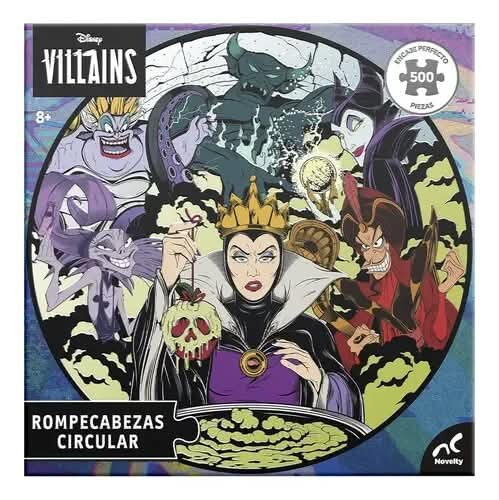 Rompecabezas Circular Disney Villains 500 Piezas Novelty 8+