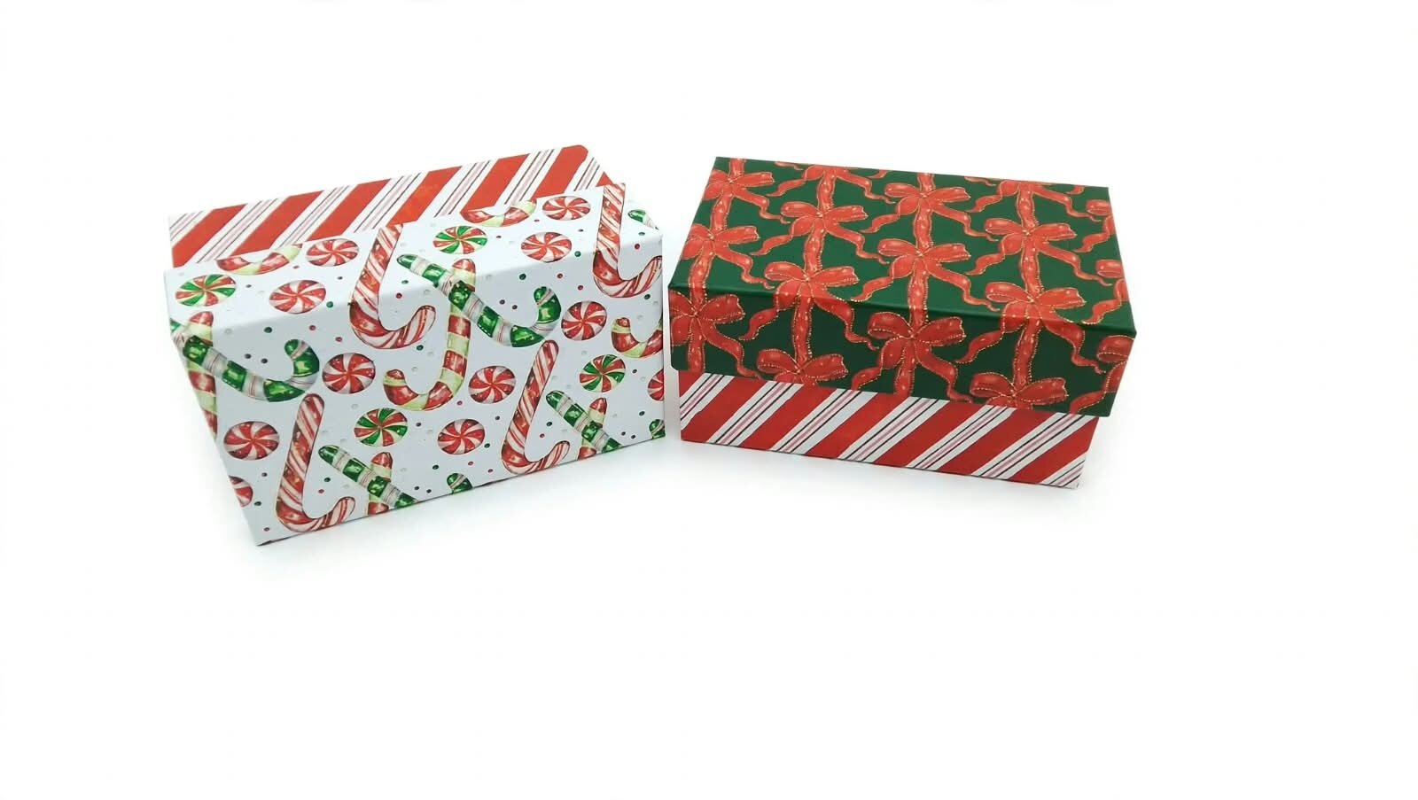 Caja De Regalo Chica Diseño Navidad, Rectangular