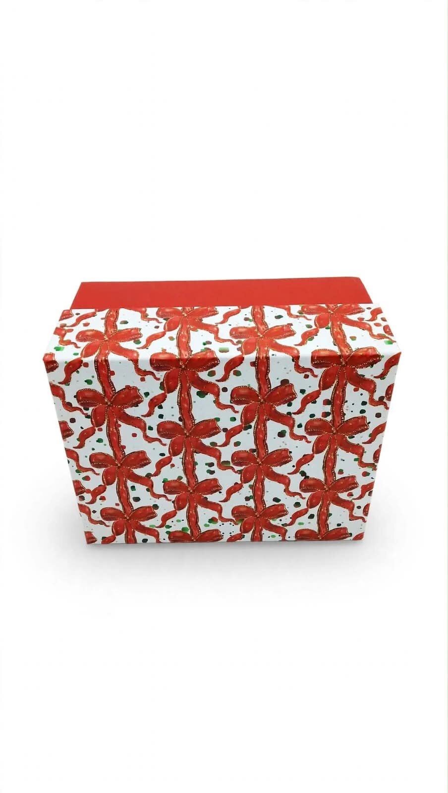 Caja De Regalo Mediana Diseño Navidad, Rectangular