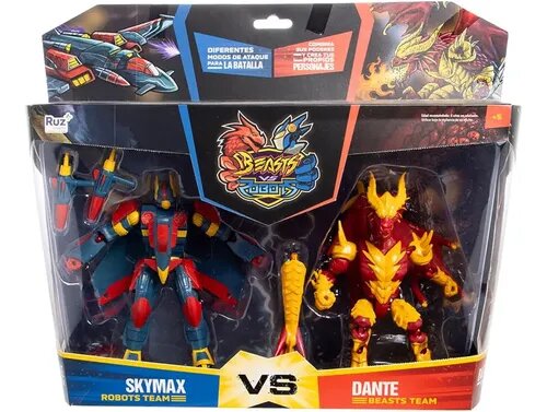 Beast VS Robots Figura de Acción Skymax vs. Dante by Ruz 5+