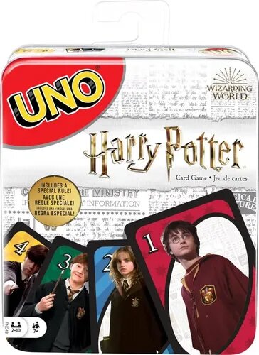 UNO De Harry Potter Juego de Cartas con Caja Metálica Mattel 7+