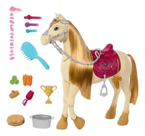 Barbie Mysteries La Gran Carrera de Caballos, Caballo Interactivo con Sonido y Accesorios
