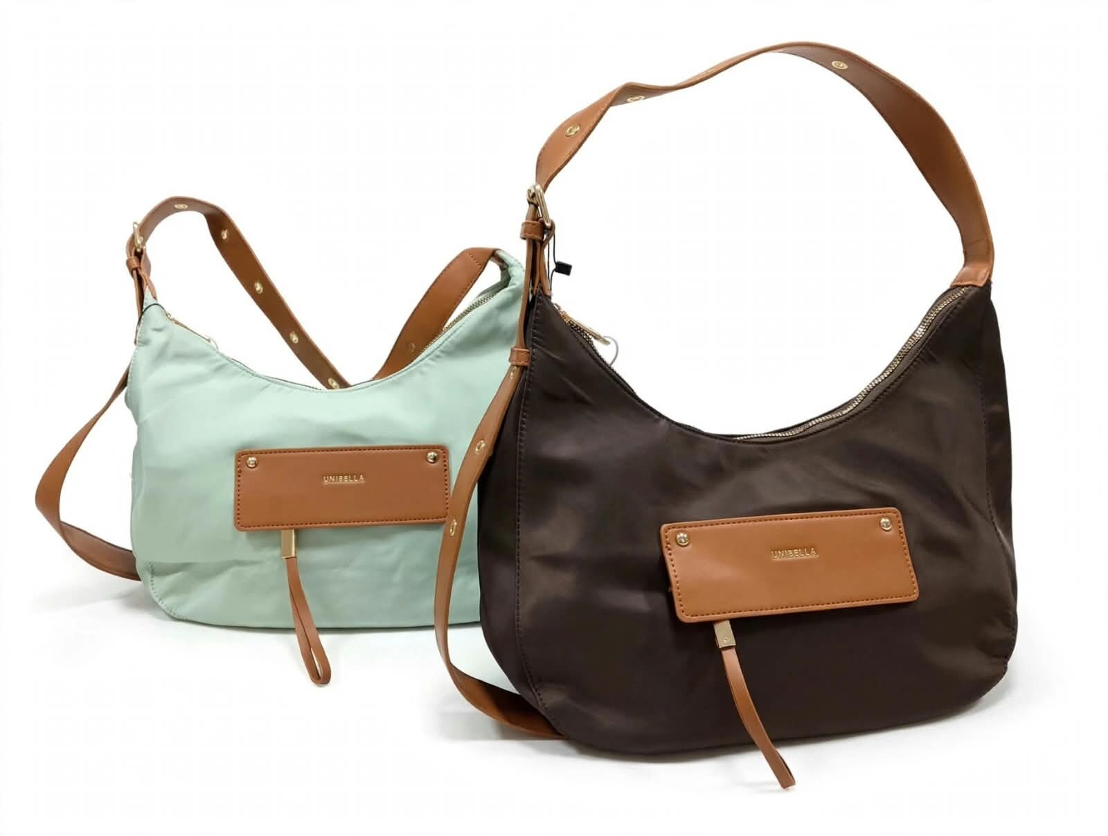 BOLSO SHOULDER BAG DE NYLON CON ASA AJUSTABLE, VARIOS COLORES UNIBELLA