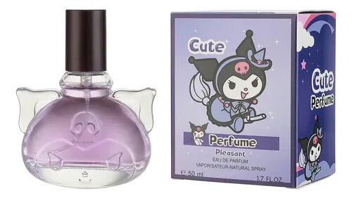PERFUME INFANTIL CUTE PLEASANT 50 ML CON TEMÁTICA DE KUROMI SANRIO
