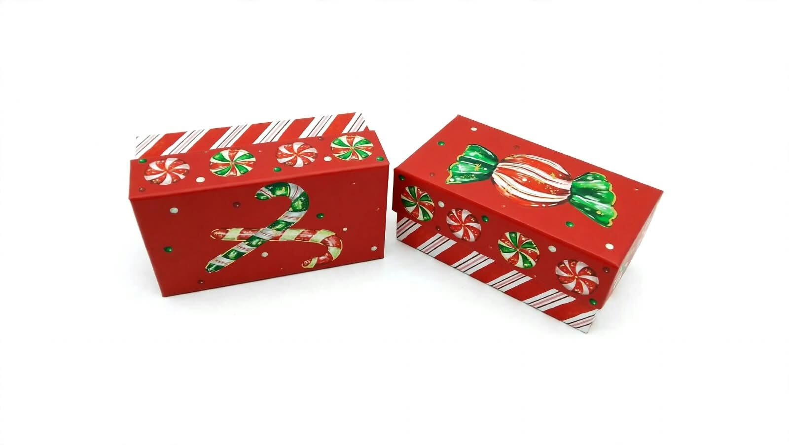 Caja De Regalo Extra Chica Navidad, Rectangular