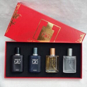 Perfume De Bolsillo Dupe Inspirado En Acqua Di Gio Giorgio Armani, Caja 4 Piezas, Diferentes Aromas