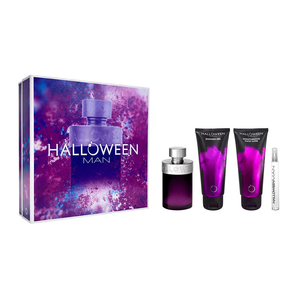 Perfume Halloween Man, Set 4 Piezas, Eau De Toilette 125 Ml / 10 Ml, Gel 100 Ml, Crema 100 Ml