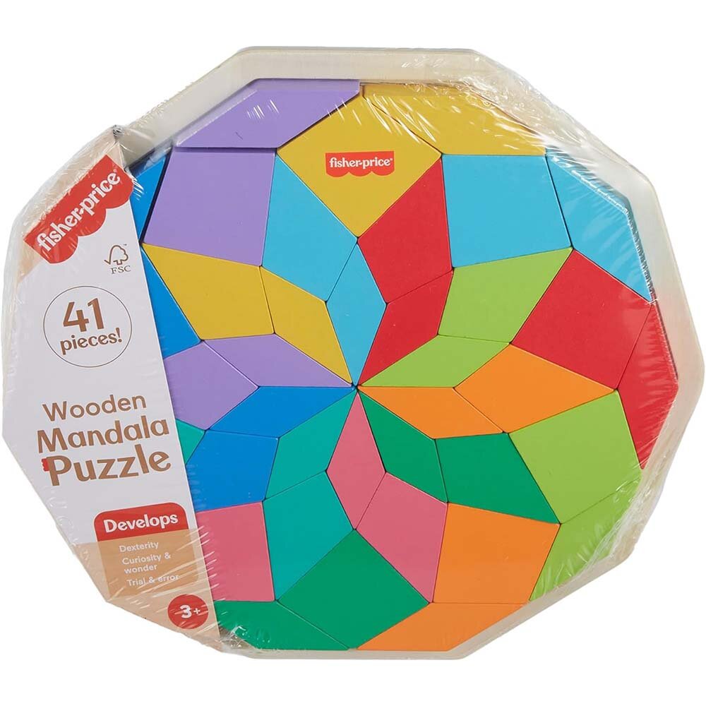 Fisher-Price Rompecabezas de Madera Geométrico Estilo Mandala