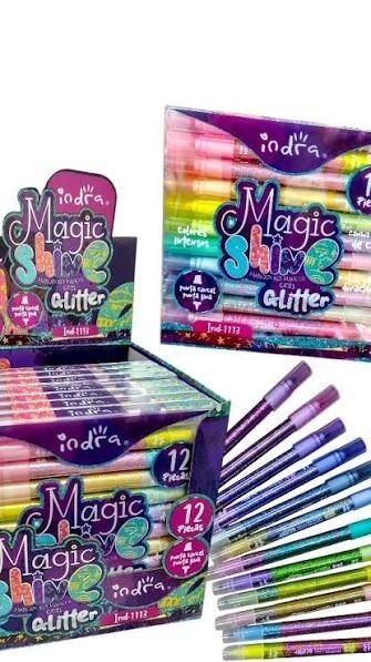 MARCADORES MÁGICOS CON GLITTER MAGIC SHINE, MARCA INDRA