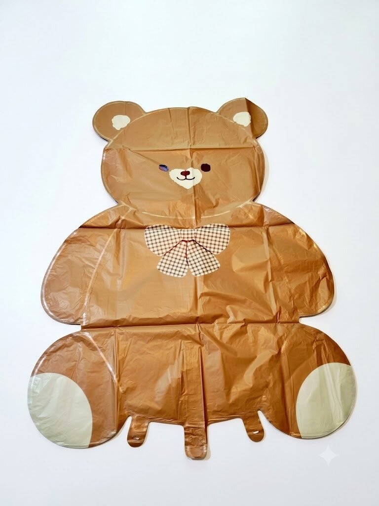 Globos De Oso Mate 77 × 70 Cm, Color Café O Beige