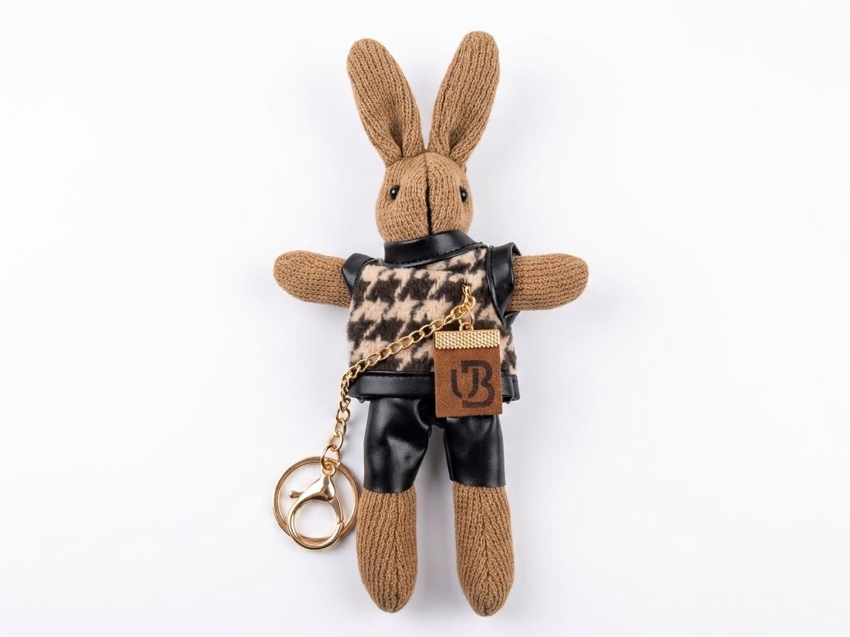 Llavero Charm Colgante De Conejo Para Bolsa Unibella